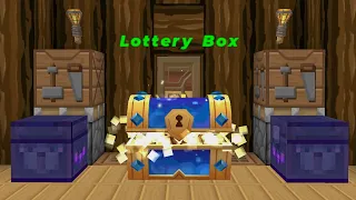 LOTTERY BOX For Noobs || Blockman Go - Skyblock