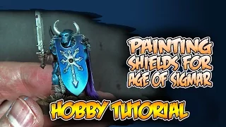 Tzaanuary How To Paint Tutorial - Shields & Armor Plates Tzeentch Blue