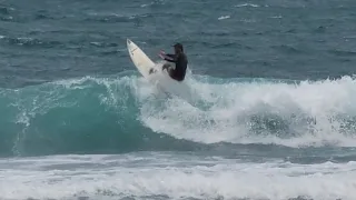 cleaning the water before surfing