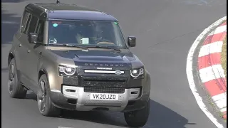 2021 Land Rover Defender SVX V8 testing on Nurburgring