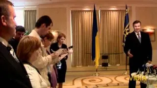 Реакцiя Януковича на згортання демократiї  в Українi