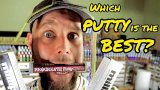 Which putty is the best? Comparing green-, brown- & grey stuff and two kinds of milliput!
