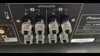 Pioneer A-40AE integrated amplifier unboxing