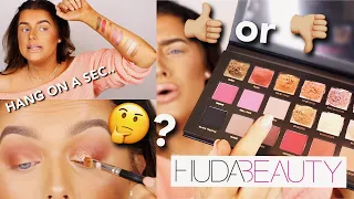 HUDA BEAUTY REMASTERED ROSE GOLD PALETTE REVIEW.. Oooh man 👀 | Rachel Leary