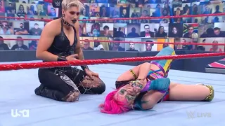 Asuka vs Rhea Ripely 2/2 Charlotte Flair Attacks