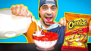 جربت خلطات المتابعين الغريبة 😱 ( شيتوس مع حليب 🤮 ) Weird food combinations