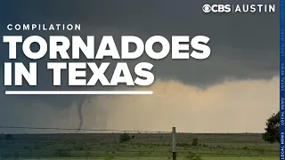 COMPILATION: Tornadoes appear across Texas throughout May and early June