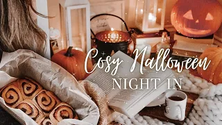 Cozy Halloween Night In 🎃 Autumn Aesthetics, cozy baking, decorate with me, slow living silent vlog