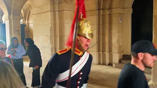 Kings Guard FURIOUS At Man Deliberately Blocking His Path