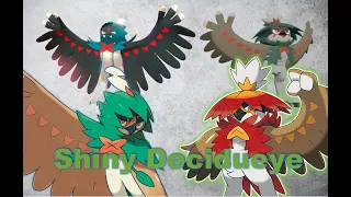 Shiny Alolan and Hisuian Decidueye Comparison in Pokemon Shield and Legends: Arceus