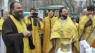 2024.03.17 - Возвращение святых мощей в Храм Димитрия Солунского. Москва