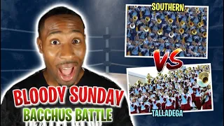 BandHead REACTS to Southern University vs Talladega College @Bloody Sunday Bacchus 2019