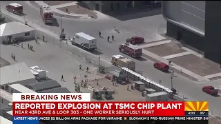 One worker hurt after reported explosion at TSMC chip plant