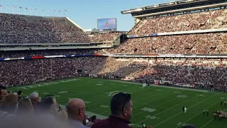 A&M vs Miss St fly over F16s 2021