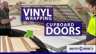 How We Vinyl Wrap Kitchen Cupboard Doors