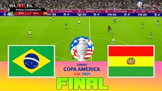 BRAZIL vs BOLIVIA - Final Copa America 2024 | Full Match All Goals | Football Match