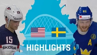 USA - Sweden | Highlights | #IIHFWorlds 2017