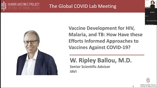 Ripley Ballou: How Have Efforts for HIV, Malaria, TB Informed Approaches to Vaccines Against COVID?