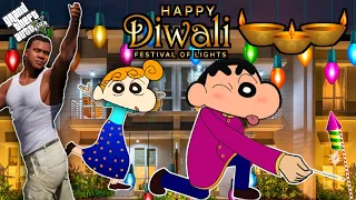 GTA 5 :😍 SHINCHAN & PINCHAN Celebrate DIWALI in GTA 5 | JSS GAMER