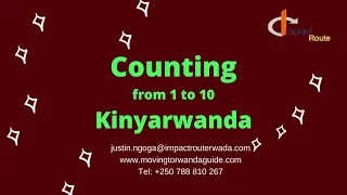 Counting from 1 to 10 in Kinyarwanda