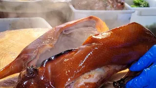 #HongKong Food Paradise  Super#RoastedGoose，#CharSiu #BBQork #streetFood Roasted#PorkBelly #ASMR #香港