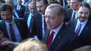 Erdoğan Washington'da Kendisine Sevgi Gösterisinde Bulunanlarla Biraraya Geldi