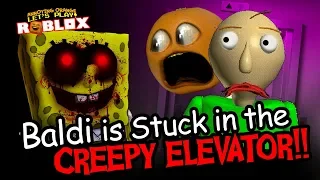 BALDI IS STUCK IN THE CREEPY ELEVATOR!! #ShocktoberGames