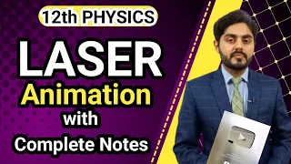 Laser class 12 | Spontaneous and stimulated emission | Population inversion and laser action