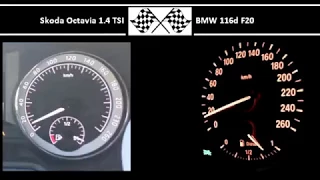Skoda Octavia 1.4 TSI VS. BMW 116d F20 - Acceleration 0-100km/h