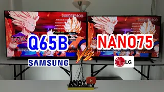 SAMSUNG Q65B vs LG NANO75 Ambos con Paneles VA: QLED vs NanoCell