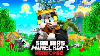 Sobreviví 500 días En Un Apocalipsis de Dragones En Minecraft HARDCORE FINAL... Esto fue lo que pasó