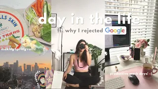 why I rejected Google 👀🤭 work day vlog / software engineer in LA