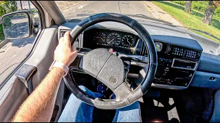 2000 Volkswagen T4 [2.4 D 78HP] |0-100| POV Test Drive #1838 Joe Black