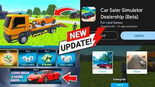 SPEED TEST , NEW RARE CARS , DAILY REWARDS ADDED IN CAR SALER SIMULATOR DEALERSHIP - NEW UPDATE