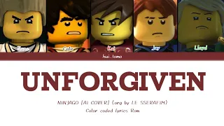 [AI COVER] NINJAGO - UNFORGIVEN (org by LE SSERAFIM) Color coded lyrics Rom | hui_tomo