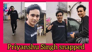Priyanshu Singh snapped with Brother & Brother-in-law at Maddam Sir set | Sony Sab | G&G |