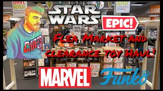 Toy Hunting, Epic Flea Market Haul, and MARVEL legends Helmet!