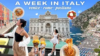 ITALY TRAVEL VLOG | europe diaries part 3 | venice, rome, positano | things to do in italy