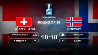 HIGHLIGHTS: SWITZERLAND vs. NORWAY (18-10) Round-of-16 | 2020 IIHF Esports Fan Championship