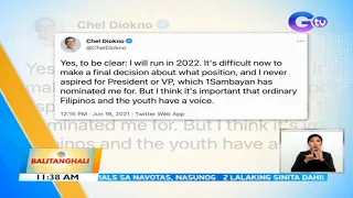 Diokno to run in Eleksyon 2022 but still unsure which position | BT