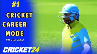 Cricket career mode #1-Club T20 Debut - Cricket 24