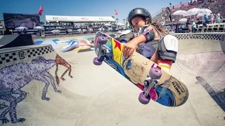 Sky youngest girl to skate in the Vans Us Open Pro Series...