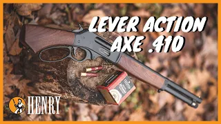 First Shots with the Henry Lever Action Axe .410