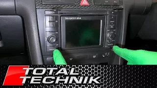 How to Remove Sat Nav RNS-D - ALL Audi Models - A2 A3 A4 A6 - TOTAL TECHNIK
