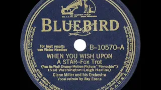 1940 HITS ARCHIVE: When You Wish Upon A Star - Glenn Miller (Ray Eberle, vocal)