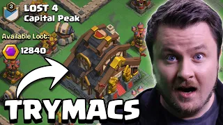 TRYMACS im Überfallwochenende gefunden | MAXED Berggipfel besiegen | Clash of Clans