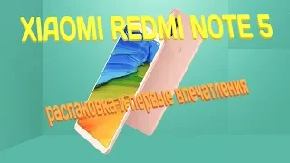 Xiaomi Redmi Note 5: распаковка и первые впечатления