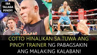 Cotto Hinalikan sa Tuwa ang Pinoy Trainer ng Pabagsakin ang Malaking Kalaban!