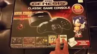 Sega Genesis Classic Game Console + 80 Games Unboxing