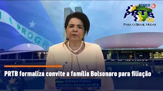 PRTB formaliza convite a família Bolsonaro para filiação